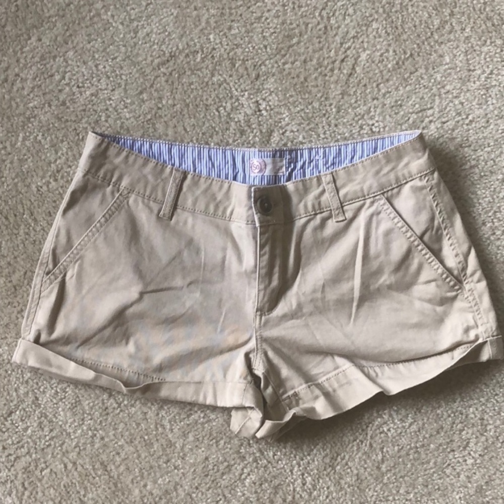 SO Khaki Shorts Cuffed Juniors 7